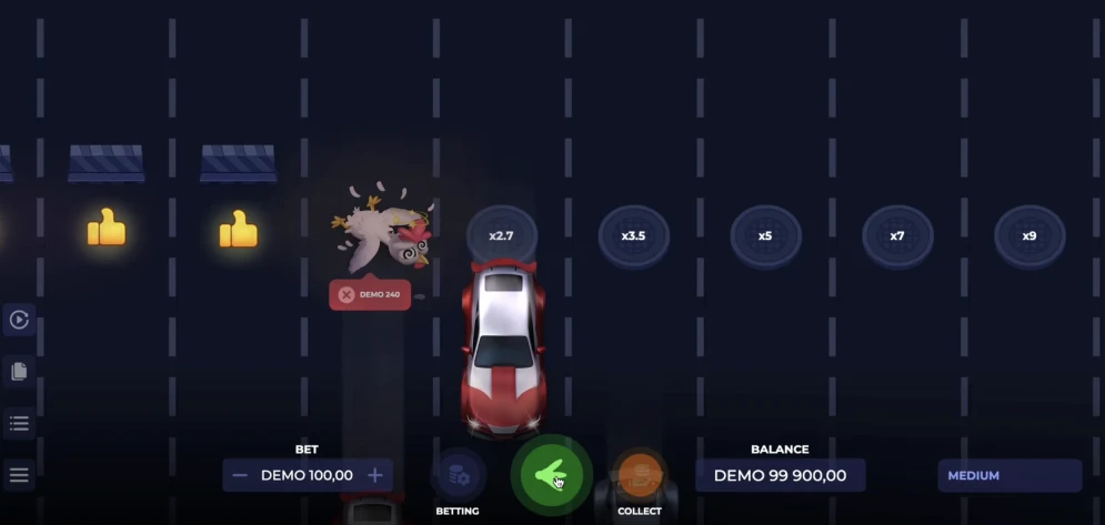 Uncrossable Rush demo